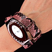 Украшения handmade. Livemaster - original item watches: Wristwatch - genuine Python. Handmade.