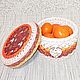 Order Cesta con tapa (Caja) de punto ' regalos de otoño'. Batic.  Author's throw pillows. Livemaster. . Basket Фото №3