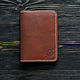 Leather cover for documents (passport) brown, Passport cover, St. Petersburg,  Фото №1