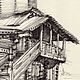 Заказать  Рисунок Кижи. Часовня Трех Святителей Великих. dudoladi_art. Ярмарка Мастеров. . Картины Фото №3