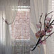 Curtains for bedroom linen ,Sakura, Draperies, Moscow,  Фото №1
