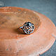 Copper ring with hematite - delicate ring with natural stone. Rings. Strangell Jewelry. My Livemaster. Фото №4