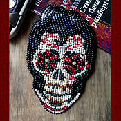 Украшения handmade. Livemaster - original item Brooch Skull Rock and roll. Handmade.