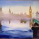 Watercolor painting Dawn over Westminster 30x40cm, Pictures, St. Petersburg,  Фото №1