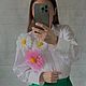 Заказать  Цветок ромашка маргаритка на рубашку по референсу MSGM. Materia Prima Ателье ОНЛАЙН. Ярмарка Мастеров. . Брошь-булавка Фото №3