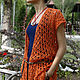 Women's summer vest with fringe 'Orange mood', Vests, Yerevan,  Фото №1