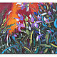 "Дикие орхидеи" 100х70 см большая картина маслом мастихином. Картины. ArtGeo Gallery. Интернет-магазин Ярмарка Мастеров.  Фото №2