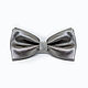 Bow tie silver satin, Ties, Moscow,  Фото №1