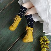 Куклы и игрушки handmade. Livemaster - original item Boots for Blythe doll (color - bright yellow). Handmade.