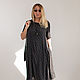Платье из вискозы в горошек на графитовом фоне MUHA-407h. Платья. MUHA (vintagechic). Интернет-магазин Ярмарка Мастеров.  Фото №2
