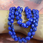 Материалы для творчества handmade. Livemaster - original item Lapis lazuli beads with pyrite (Afghanistan). pc. Handmade.