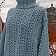 Order Knitted sweater 'Meltwater'. Sweater handmade. DominikaSamara. Livemaster. . Sweaters Фото №3