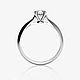 Элегантное помолвочное кольцо с 1 бриллиантом SMART DIAMOND. Кольцо помолвочное. Ювелирная студия OBRUCHALKI. Интернет-магазин Ярмарка Мастеров.  Фото №2