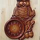 "Owl" №1.Chasy wall for the house, Watch, Chelyabinsk,  Фото №1