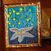 Картины и панно handmade. Livemaster - original item Small painting. Starfish. Handmade.