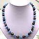 Necklace / beads natural aquamarine and barroko pearls, Beads2, Moscow,  Фото №1