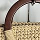 Вязаная сумка шoппер. Сумка-шоппер. Lacejute. Интернет-магазин Ярмарка Мастеров.  Фото №2