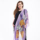 Iris палантин ручной росписи. Палантины. BatikStyle. Интернет-магазин Ярмарка Мастеров.  Фото №2