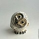 Porcelain curious owl, Figurines, Sergiev Posad,  Фото №1