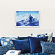 Заказать Полет - акварельная картина. Blue mountain. Olga OZ Gallery. Ярмарка Мастеров. . Картины Фото №3