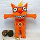 Manu Chao, soft toy red cat by Vasya Lozhkin, Stuffed Toys, Moscow,  Фото №1