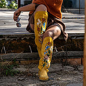 Обувь ручной работы handmade. Livemaster - original item LARRY - Handmade Women`s embroidered boots - Italy. Handmade.