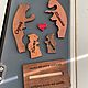 Пазл деревянный семья Котов, медведей , Львов. Прикольные подарки. WoodShop. Интернет-магазин Ярмарка Мастеров.  Фото №2