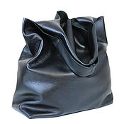 Сумки и аксессуары handmade. Livemaster - original item oversize leather bag huge bag package string bag black shopper bag. Handmade.