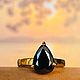 Order 17p Ring with a black diamond ' Dawn ' to buy. luxuryclub. Livemaster. . Rings Фото №3