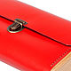 MARKDOWN! Women's SINGLE REEL Clutch. Red leather and wood clutch. Clutches. breatley. My Livemaster. Фото №4