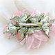 CLIPS: A sprig of soft pink roses in her hair. Hairpins. cbzybt. My Livemaster. Фото №4
