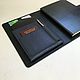 Black folder organizer made of genuine leather A4 format with a daily planner. Desktop organizers. MiTonA. My Livemaster. Фото №5