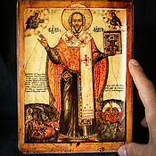 Картины и панно handmade. Livemaster - original item The icon of St. Nicholas. Handmade.