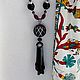 Necklace with pendant 'Bosphorus' (agate, onyx, chrysoprase, accessories LUX). Necklace. Pani Kratova (panikratova). My Livemaster. Фото №4