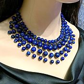 Украшения handmade. Livemaster - original item Necklace with lapis lazuli and pyrite. Handmade.