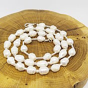 Работы для детей, handmade. Livemaster - original item Beads Pearls and beads White silver 47 cm. Handmade.