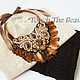 Колье "Сaramel wings", hand-made studio "Touch The Beauty. Колье. Ольчик Черенкова (touchthebeauty). Ярмарка Мастеров.  Фото №6