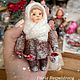 Ватная игрушка Малышка в леопардовой шубке. Елочные игрушки. Ватные игрушки Дарьи Бурмистровой (dasha2203). Интернет-магазин Ярмарка Мастеров.  Фото №2