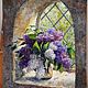 Lilac in window. Two thousand eighteen. Oil painting. Pictures. Tatiana Chepkasova. Online shopping on My Livemaster.  Фото №2