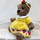 Медвежонок девочка в нарядном костюме. Амигуруми куклы и игрушки. Saveleva-svetlana. Ярмарка Мастеров.  Фото №4