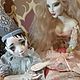 Boudoir doll Pierrot. Dolls. With dolls house. My Livemaster. Фото №5
