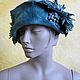 Author's hat "Modern Flora" of felt. Hats1. Театр Моды Фрейя. Online shopping on My Livemaster.  Фото №2