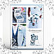 Folder for 'Marriage certificate' in blue and white, Invitations, St. Petersburg,  Фото №1