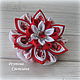 Scrunchie Festive style kanzashi. Hairpins and elastic bands for hair. Rainbow colors. My Livemaster. Фото №4