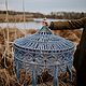 Макраме люстра. Макраме абажур. Люстры. Bahroma_lamp. Интернет-магазин Ярмарка Мастеров.  Фото №2