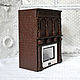 Order Miniature of a REAL FIREPLACE on a bookshelf. Decoupage. Livemaster. . Interior elements Фото №3