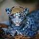 Интерьерная игрушка :  Фэнтезийный котёнок леопарда Blue Mamba, Мягкие игрушки, Москва,  Фото №1