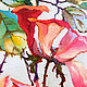 Imagen con rosas 'rosa salvaje' óleo. Pictures. Multicolor Gallery. My Livemaster. Фото №5