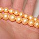 Natural Yellow-gold Pearl Beads Class AAA 9 mm. Beads1. yakitoriya. My Livemaster. Фото №6