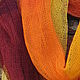 Linen scarf multicolor (72cmx 200cm). Wraps. Initasworks (Inita). Online shopping on My Livemaster.  Фото №2